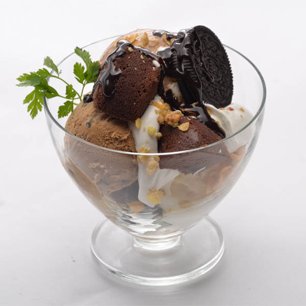 ほろにがフォンダンショコラのパフェ